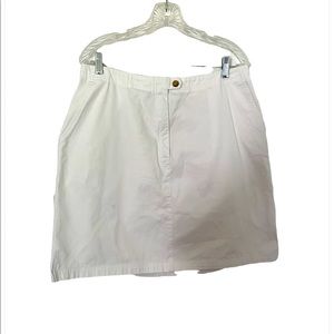 White cotton Skort